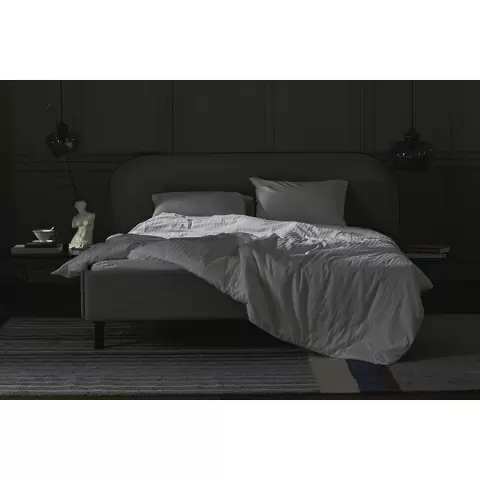 Простыня на резинке из страйп-сатина из коллекции essential, 160х200х30 см