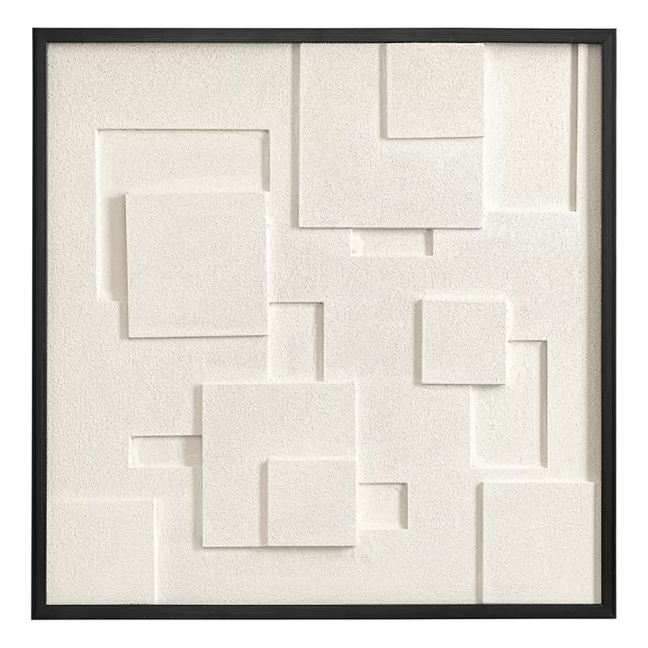 Панно декоративное с эффектом 3d minimalism, 60х60 см, бежевый