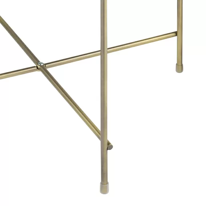 Стол josen, D84,8 см, коричневый/бронзовый