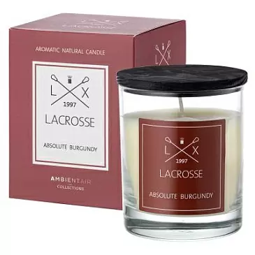 Свеча ароматическая lacrosse, absolute burgundy, 40 ч
