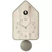 Часы настенные с маятником Guzzini QQ-UP, серо-бежевые