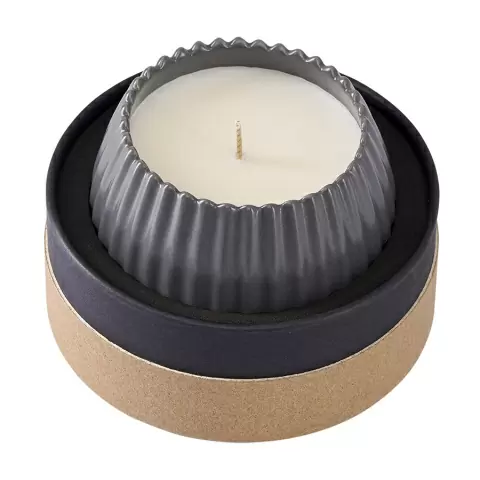 Свеча ароматическая lemon, mandarin & neroli из коллекции edge, серый