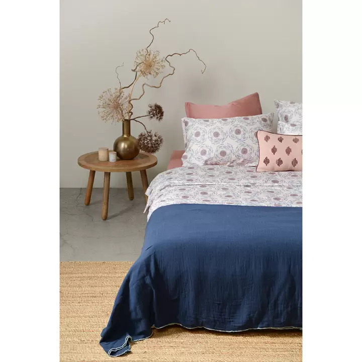 Комплект постельного белья из сатина с принтом "Воздушный цветок" из коллекции prairie, 150х200 см