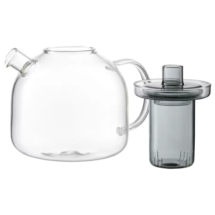 Чайник стеклянный Smart Solutions, 750 мл, серый