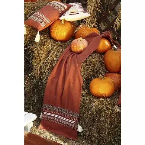 Дорожка на стол с вышивкой braids из коллекции ethnic, 45х150 см