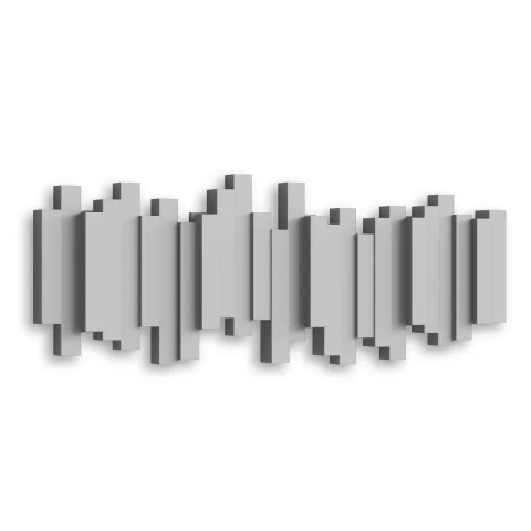 Вешалка настенная Umbra Sticks 5 крючков, серая