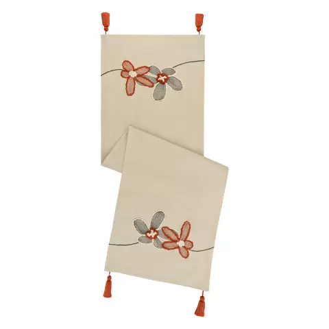 Дорожка на стол stone flowers из коллекции ethnic, 45х150 см