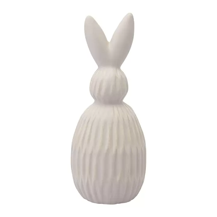Декор из фарфора бежевого цвета trendy bunny из коллекции essential, 9,2х9,2x22,6 см