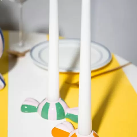 Подсвечник funfair, 5,5х12х3 см, зеленый