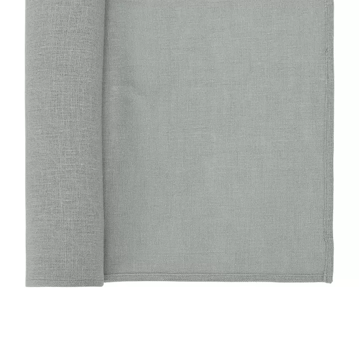 Дорожка на стол из стираного льна серого цвета из коллекции essential, 45х150 см