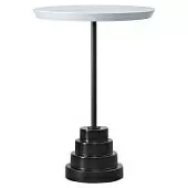 Столик кофейный sustainable collection, D37,7 см, серый/черный