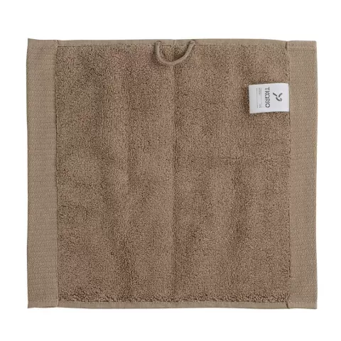 Полотенце для лица коричневого цвета из коллекции Tkano Essential, 30х30 см