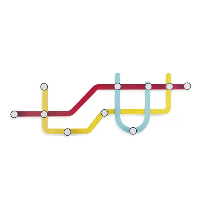 Вешалка Umbra Subway, разноцветная