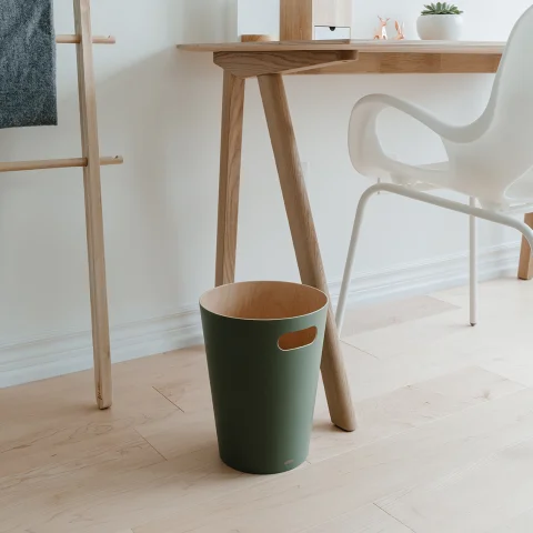 Корзина для мусора Umbra Woodrow, зеленая