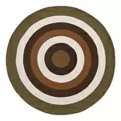 Ковер из хлопка target коричневого цвета из коллекции ethnic, D120 см
