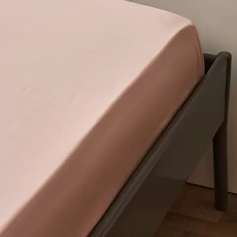 Простыня из премиального сатина цвета пыльной розы из коллекции essential, 240х270 см
