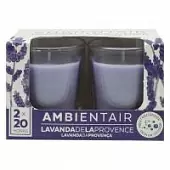 Набор из 2 ароматических свечей Ambientair Французская лаванда, 20 ч