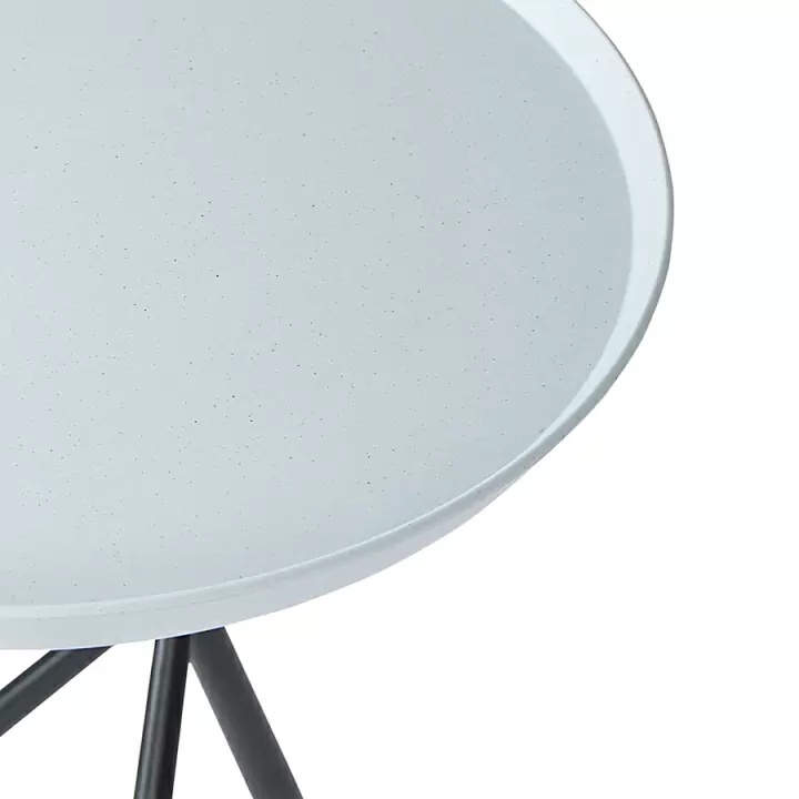 Столик приставной sustainable collection, D37,7 см, серый/черный
