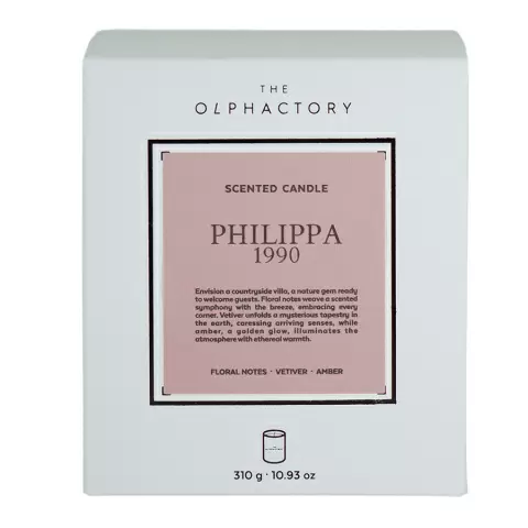 Свеча ароматическая the olphactory, white insignia, philippa 1990, 60 ч