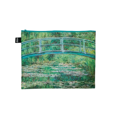 Набор дорожных косметичек LOQI MONET CLAUDE Footbridge, Wild Poppies, Lillies