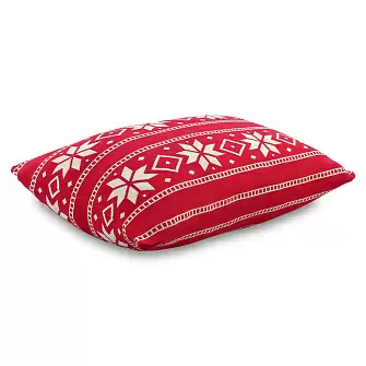 Подушка вязаная с новогодним рисунком frostwork из коллекции new year essential, 40x60 см