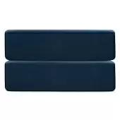 Простыня на резинке темно-синего цвета с контрастным кантом из коллекции essential, 160х200х30 см