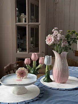 Ваза petal нежно-розового цвета из коллекции blossom, 26 см