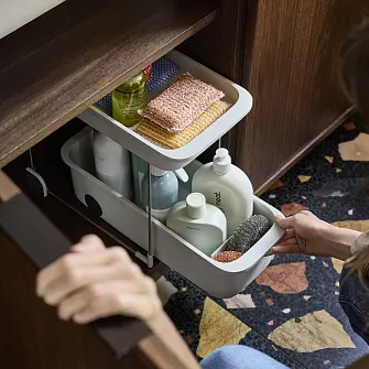 Органайзер для шкафа Joseph Joseph CupboardStore, двухъярусный контейнер для хранения бытовой химии