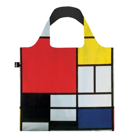 Складная сумка LOQI PIET MONDRIAN Composition with Red, Yellow, Blue and Black