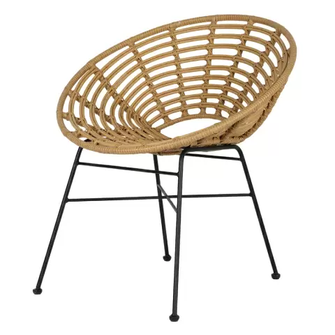 Стул vetle round, ротанг
