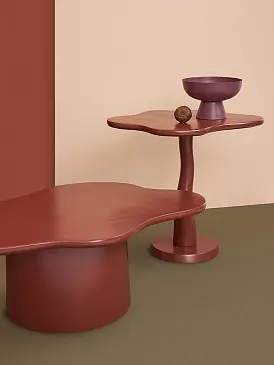 Столик кофейный fluid, 86х56х30 см, сепия