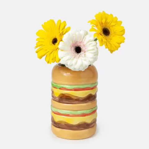 Ваза для цветов fast food, burger, 18 см