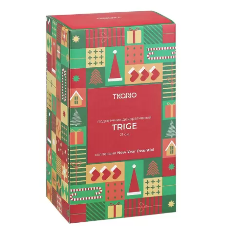 Подсвечник декоративный trige из коллекции new year essential, 21 см