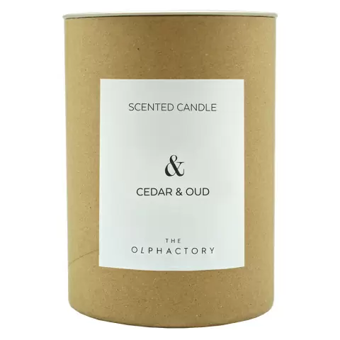 Свеча ароматическая Ambientair The olphactory, &, cedar & oud, 40 ч