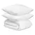 Комплект постельного белья из плотного сатина белого цвета из коллекции essential, 200х220 см