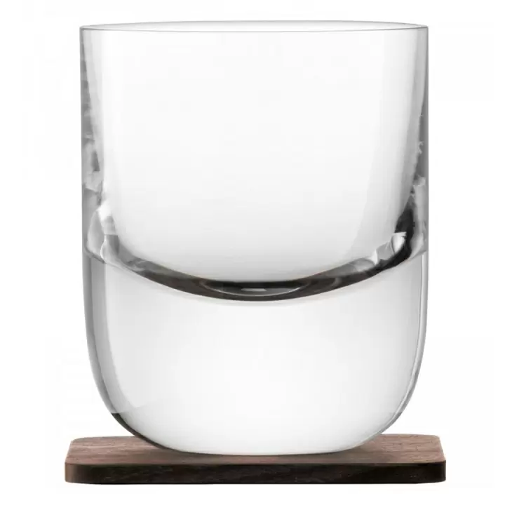 Набор стаканов с деревянными подставками LSA International Renfrew Whisky, 2 шт