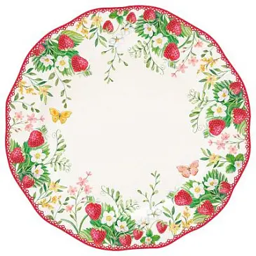 Тарелка десертная jardin des fraises, D20 см