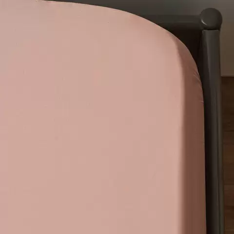 Простыня из премиального сатина цвета пыльной розы из коллекции essential, 240х270 см