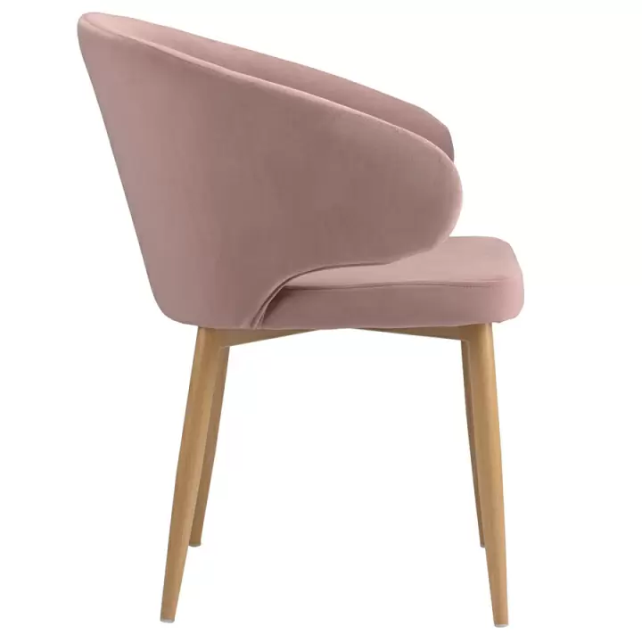 Кресло berg cecilia, пудрово-розовое