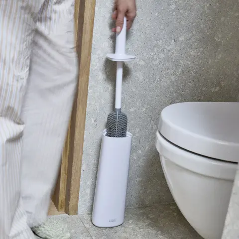 Ершик для унитаза Joseph Joseph Flex 360 с подставкой, белый