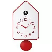 Часы настенные с маятником Guzzini QQ-UP, красные