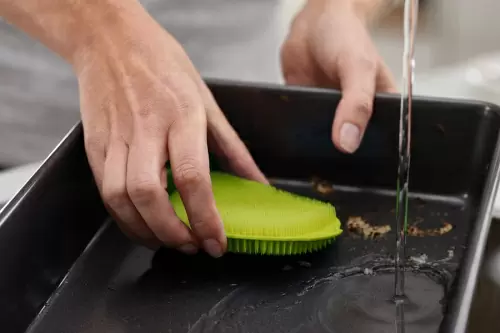 Набор из 2 щеток для мытья посуды CleanTech зеленый