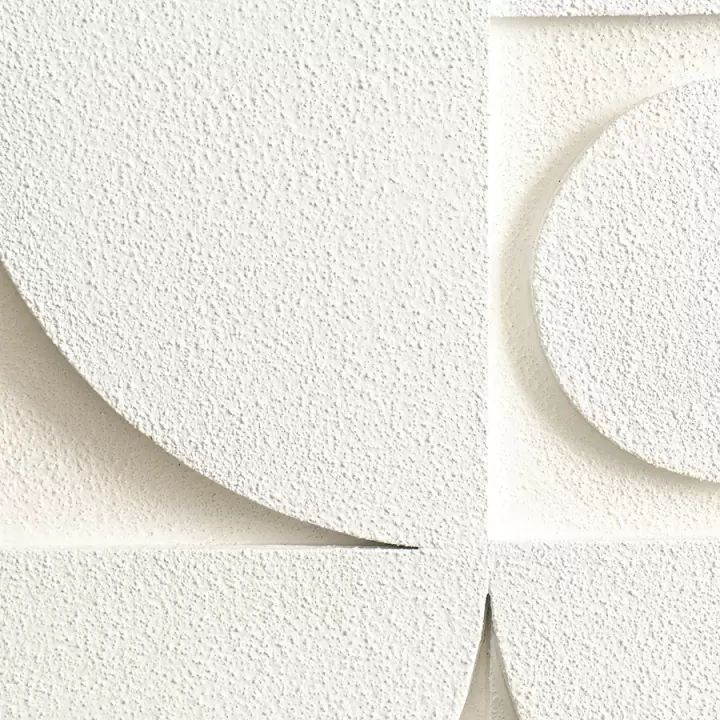 Панно декоративное с эффектом 3d minimalism, 40х40 см, белый