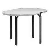 Столик кофейный ror, 75х50 см, черный/серый