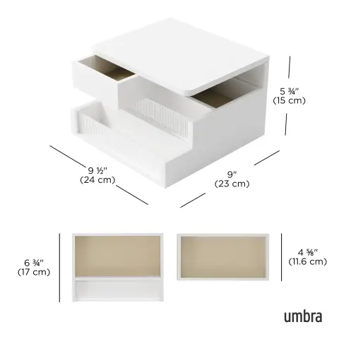 Шкатулка для украшений Umbra Malibu, белая