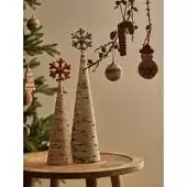 Декор новогодний knitted christmas из джута и гофрированного картона из коллекции new year essential, зеленый