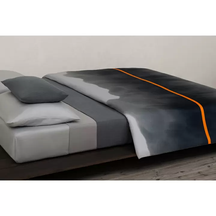 Комплект постельного белья из умягченного сатина из коллекции slow motion, orange, 150х200 см