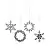 Набор елочных украшений christmas diamonds из коллекции new year essential, 4 шт.