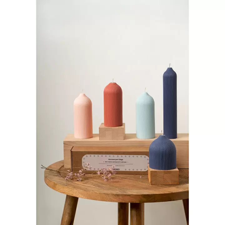 Свеча декоративная террактового цвета из коллекции edge, 10,5см