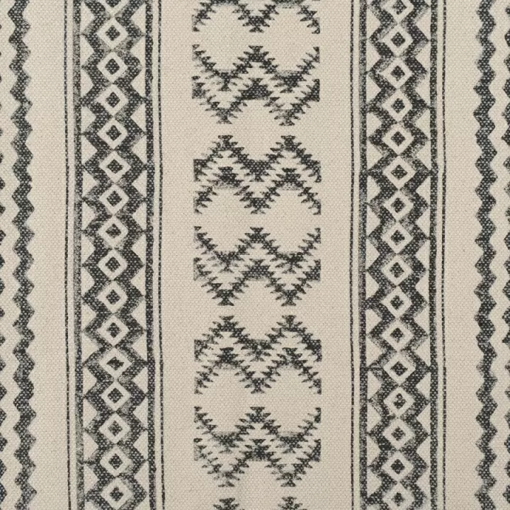 Ковер из хлопка с контрастным орнаментом и бахромой из коллекции ethnic, 70х160 см